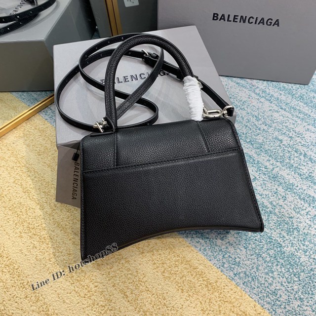 Balenciaga專櫃爆款手提肩背女包 巴黎世家鑽石紋s小號Hourglass沙漏包 fyj1027